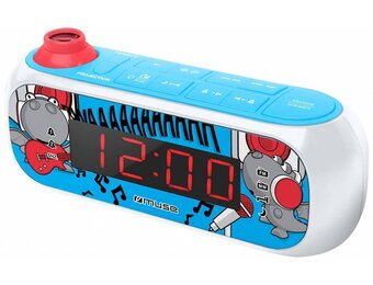 Muse M-167 KDB Kids Wekkerradio met Projectie - Blauw