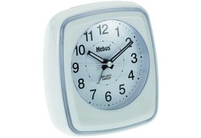 Mebus 42167 Kwarts Wekker - Wit