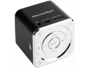 MusicMan MP3 Speler AUX, SD, USB - Zwart
