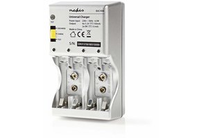 Nedis BACH06 Batterijlader AA/AAA/E-Blok