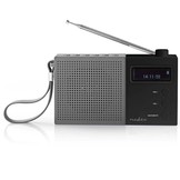 Nedis DAB+ Radio met Klok & Alarm - 4,5 W - Grijs/zwart