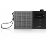 Nedis DAB+ Radio met Klok & Alarm - 4,5 W - Grijs/zwart