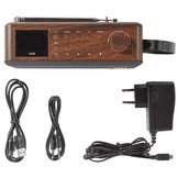 Nedis RDDB4300BN DAB+ Radio Bluetooth - 12 W - Hout