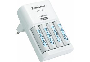 Panasonic BQ-CC17 Eneloop Lader + 4 AA Batterijen