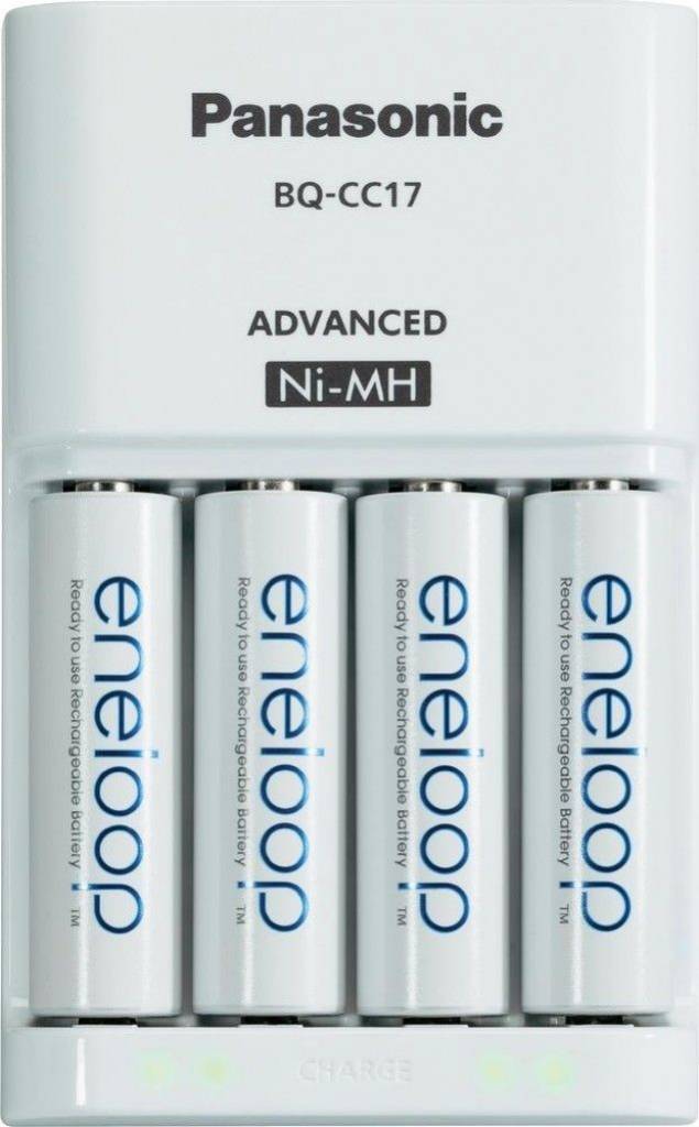 Panasonic BQ-CC17 Eneloop Lader + 4 AA Batterijen