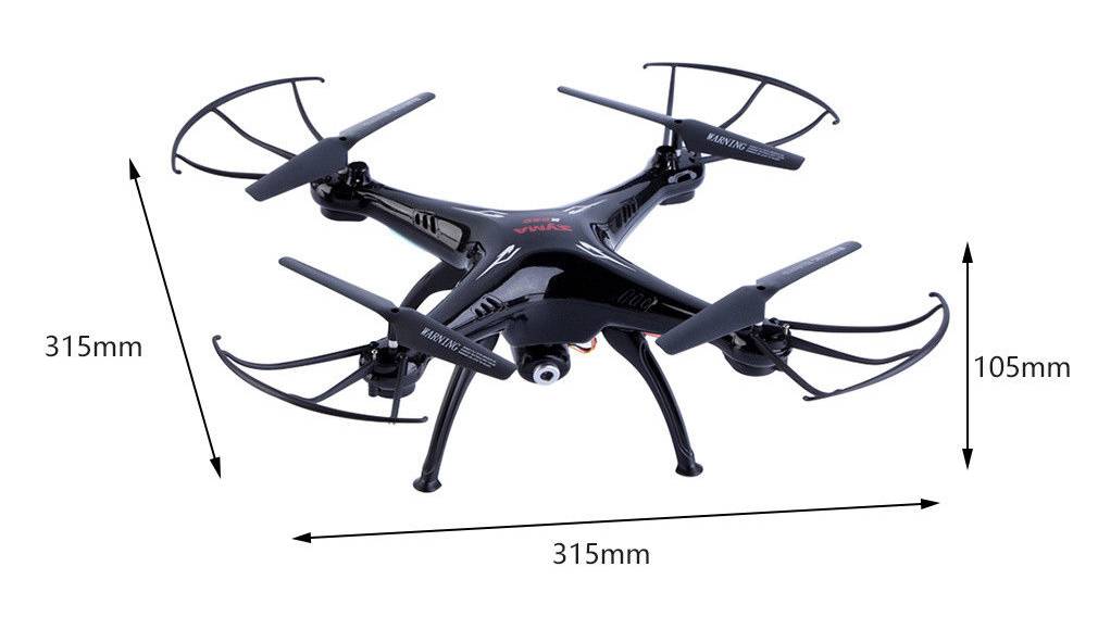 Syma X5SC LED Drone Explorers 2 met HD Camera - Zwart