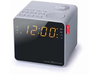Muse M-187 CLG LED Wekkerradio - Grijs