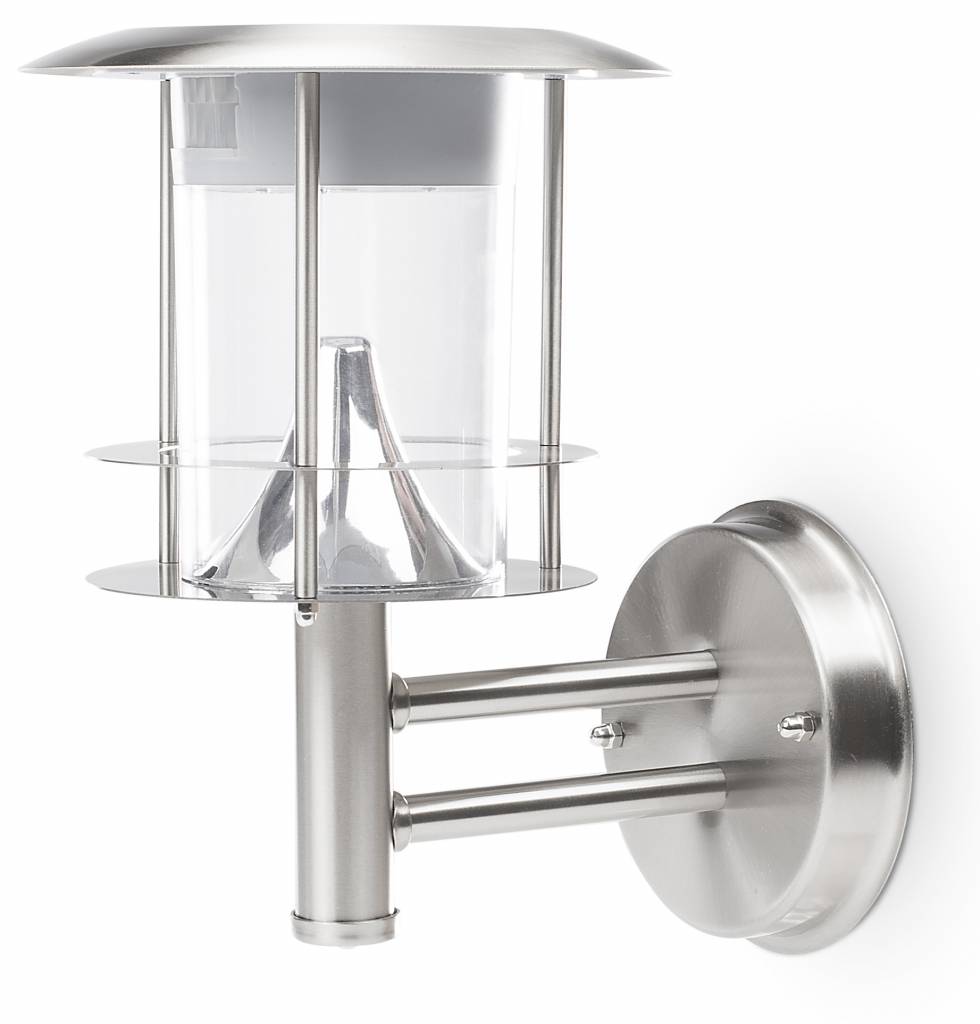 Smartwares GWS-177-MS Solar LED RVS Wandlamp met Sensor