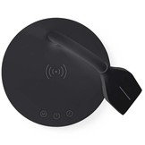 Nedis LTLGQ3M1BK Touch LED Tafellamp met Draadloze Qi Oplader - Zwart