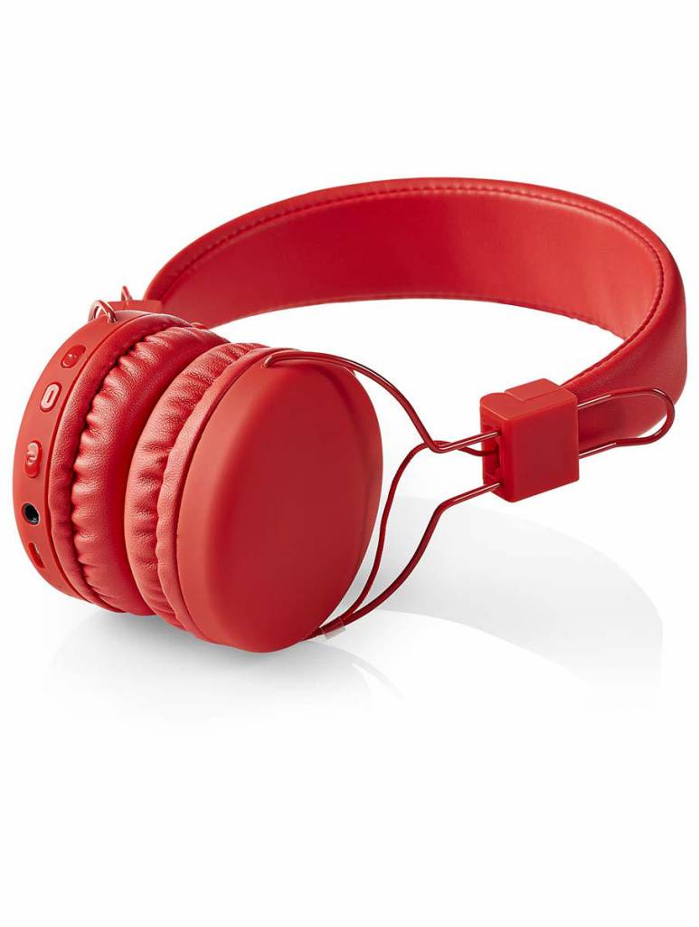 Nedis HPBT1100RD On-ear Bluetooth Koptelefoon - Rood