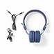 Nedis Nedis HPBT1100BU On-ear Bluetooth Koptelefoon - Blauw Nedis Nedis HPBT1100BU On-ear Bluetooth Koptelefoon - Blauw