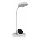 Smartwares IDE-60039 LED Tafellamp met Draadloze Qi Oplader - Wit