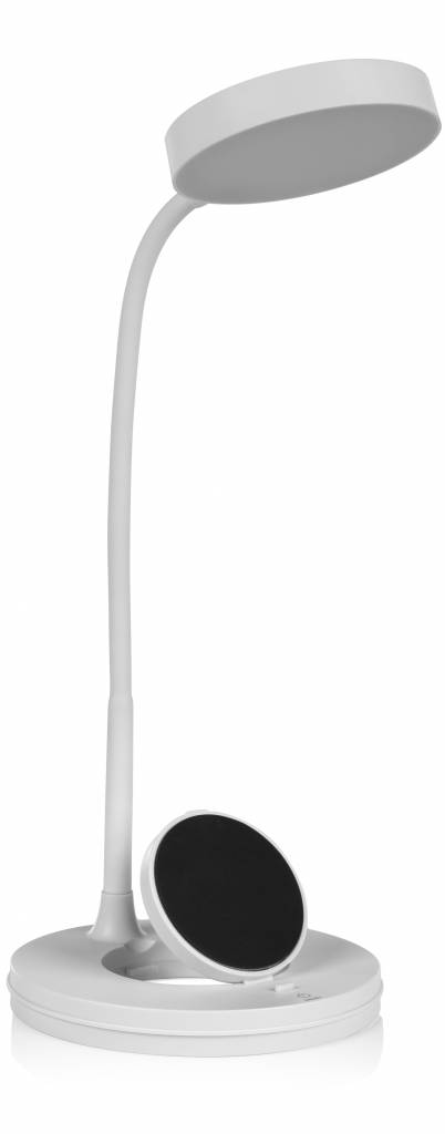 Smartwares IDE-60039 LED Tafellamp met Draadloze Qi Oplader - Wit