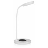 Smartwares IDE-60039 LED Tafellamp met Draadloze Qi Oplader - Wit