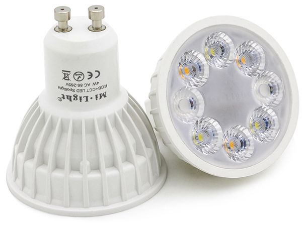 Mi-Light GU10 RGB+CCT LED Spot 4 W - Wi-Fi