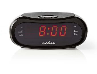 Nedis CLAR001BK Digitale LED Wekkerradio - 0.6"