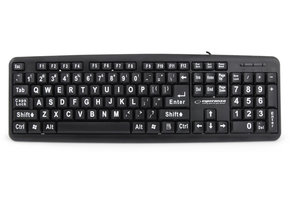 Esperanza Florida USB Toetsenbord met Grote Tekens