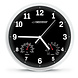 Esperanza Esperanza Lyon Wandklok met Thermometer en Hygrometer - Zwart Esperanza Esperanza Lyon Wandklok met Thermometer en Hygrometer - Zwart