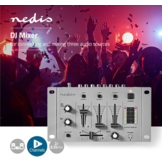 Nedis MIXD050GY DJ-mixer 3 Stereokanalen