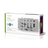 Nedis MIXD050GY DJ-mixer 3 Stereokanalen