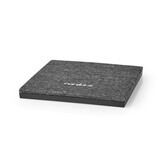 Nedis Qi Draadloze Oplader met Stoffen Bekleding 10W - Zwart