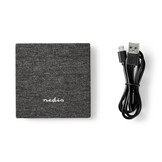Nedis Qi Draadloze Oplader met Stoffen Bekleding 10W - Zwart
