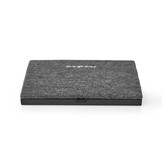 Nedis Qi Draadloze Oplader met Stoffen Bekleding 10W - Zwart