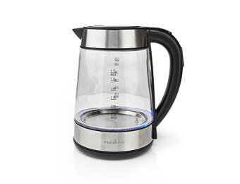 Nedis KAWK320EGS Waterkoker 360° Draaibaar 1.7L - Glas