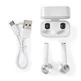 Nedis HPBT3052WT In-ear Draadloze Oordopjes met Charging Case