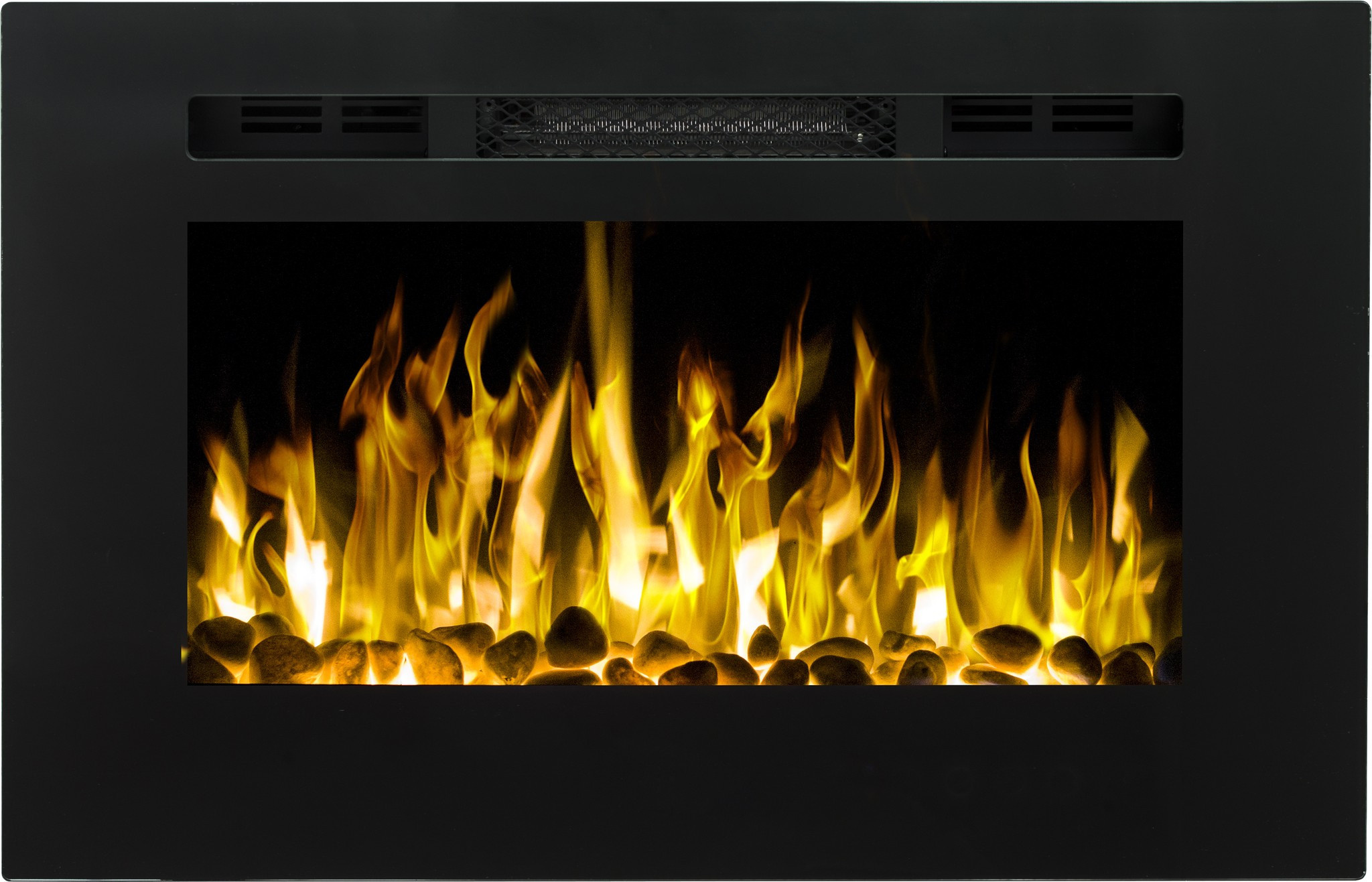 Aflamo Majestic 26 Zwart LED Inbouwhaard Elektrische - 66cm