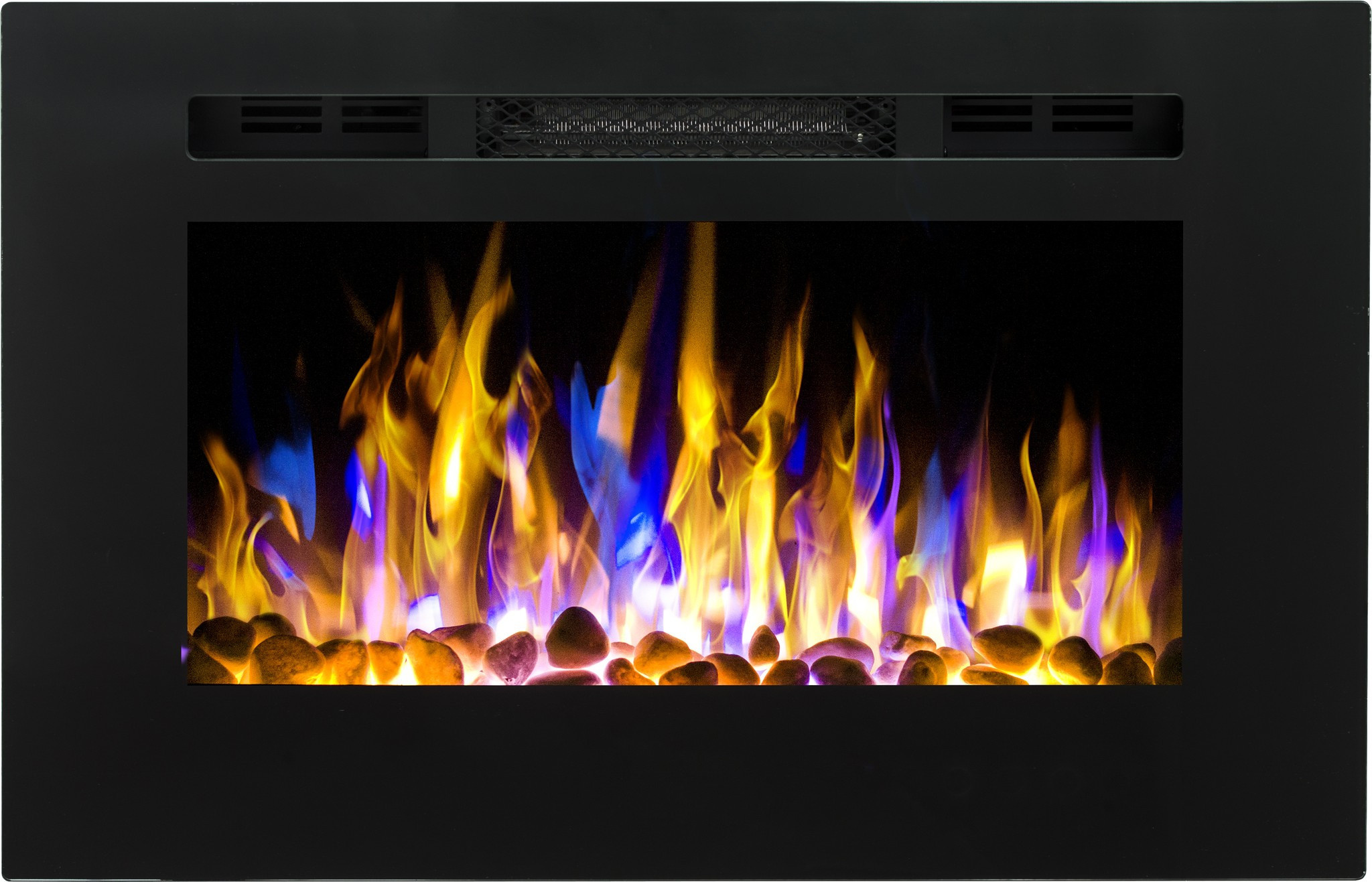 Aflamo Majestic 26 Zwart LED Inbouwhaard Elektrische - 66cm