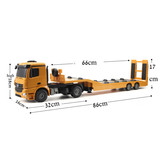 Double Eagle E562-003 RC Mercedes-Benz Arocs Flatbed Trailer (2.4GHz, 1:20)