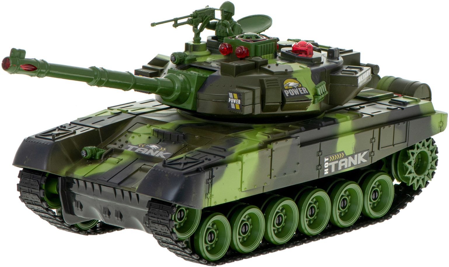 Brother Toys RC Big War Tank 9995 (Legergroen, 2.4GHz)
