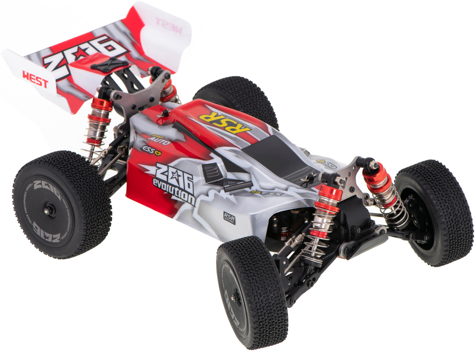 WLtoys 144001 RC Buggy (Rood, 4WD, 2.4GHz, 1/14)