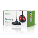 Nedis VCBG100RD Stofzuiger met Zak (Rood, 700W)