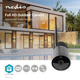 Nedis SmartLife WIFICO40CBK Camera voor Buiten (Wifi, Full HD 1080p, Bedraad)