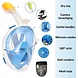 Full Face Mask met Snorkelmasker (Blauw, GoPro houder) Full Face Mask met Snorkelmasker (Blauw, GoPro houder)