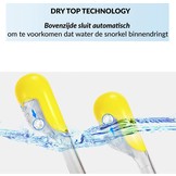 Full Face Mask met Snorkelmasker (Blauw, GoPro houder)