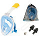 Full Face Mask met Snorkelmasker (Blauw, GoPro houder) Full Face Mask met Snorkelmasker (Blauw, GoPro houder)