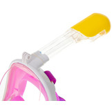 Full Face Mask met Snorkelmasker (Roze, GoPro houder)