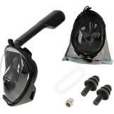 Full Face Mask met Snorkelmasker (Zwart, GoPro houder)