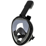 Full Face Mask met Snorkelmasker (Zwart, GoPro houder)