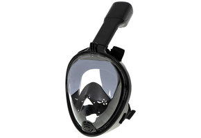 Full Face Mask met Snorkelmasker (Zwart, GoPro houder)