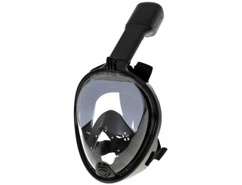 Full Face Mask met Snorkelmasker (Zwart, GoPro houder)