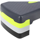 HMS AS002 Aerobic Fitness Stepbank (Groen, 3-traps, Verstelbaar)