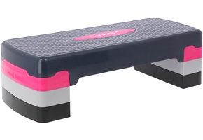 HMS AS002 Aerobic Fitness Stepbank (Roze, 3-traps, Verstelbaar)