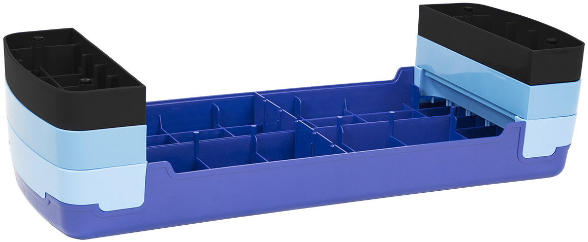 HMS AS004 Aerobic Fitness Stepbank (Blauw, 3-traps, Verstelbaar)