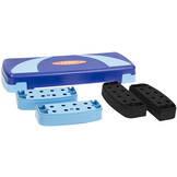 HMS AS004 Aerobic Fitness Stepbank (Blauw, 3-traps, Verstelbaar)