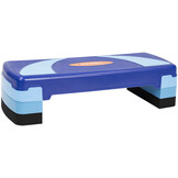 HMS AS004 Aerobic Fitness Stepbank (Blauw, 3-traps, Verstelbaar)
