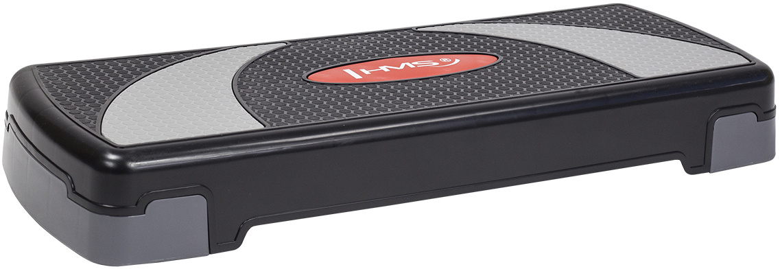 HMS AS004 Aerobic Fitness Stepbank (Zwart, 3-traps, Verstelbaar)